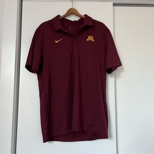 Nike Maroon Polo Shirt (University of Minnesota)